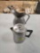 Vintage, Aluminum Water Pitcher and Coffee Pot, with Internal parts and Lid.