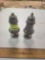 Vintage, Heavy Salt and Pepper Shaker Set. Pewter? Made in England.