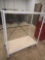 2 Shelf Metal And Wood Storage Shelf on Casters. 23 Inches Wide , 47 Inches Long, and 55 Inches