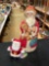 1 Rudolph The Red Nosed Reindeer And Friends Santa Plush, and 1 Stuffed Santa Claus Door Stop