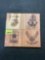 Set of 4 Wooden Military Branches Coasters
