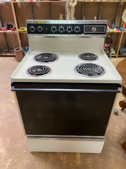 Whirlpool Electric Stove Oven with Spare Power Outlet Box