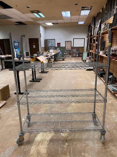 Heavy Duty Restaurant Style Metal Shelf with Castors