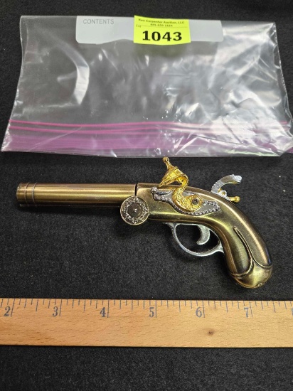 Ornate, Butane, Pistol Lighter.