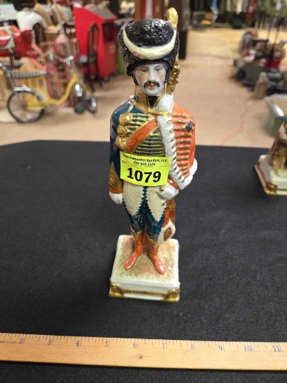 Vintage, De Beauharnais, German Porcelain, Soldier Figurine From Napoleons Army.