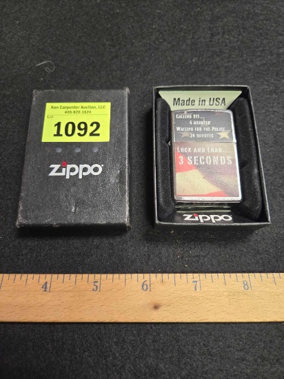 Zippo Lighter in Box. Reality Comment.