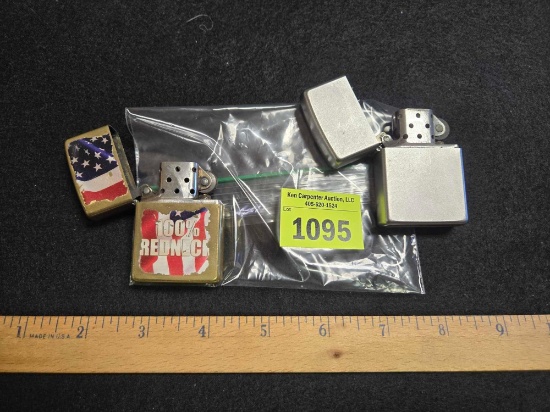 2 Zippo Lighters, Both One Money.
