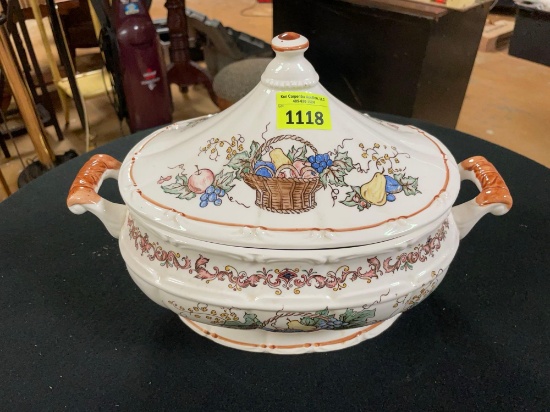 Vintage Made in Japan Thanksgiving Style Gravy Boat with Lid