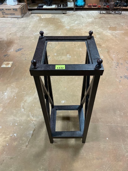 Ornate Square Metal Plant Stand