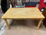 Large Vintage Wood Dining Table