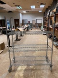 Heavy Duty Restaurant Style Metal Shelf with Castors