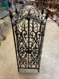Vintage Ornate Wrought Iron 20 Bottle Wine Rack