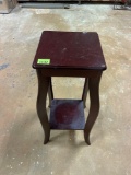 2 Tier Mahogany Wood Plant Stand