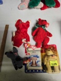 4 Assorted Beanie Babies, TY. All one Money.
