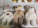 3 Large, TY Beanie Buddies, Beanie Bears. All one Money.