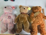 3 Large, TY Beanie Buddies, Beanie Bears. All one Money.