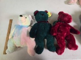 3 Large, TY Beanie Buddies, Beanie Bears. All one Money.
