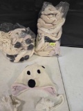 2 -12 Count Bags of New, 100 percent Wool, Polar Bear Hats. Cold Weather. Made in Nepal. 2 Times the