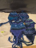 1 -12 Count Bag of Assorted Style, New, 100 percent Wool, Cold Weather Hats. Made in Nepal.