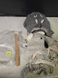 1 -12 Count Bag of Assorted Style, New, Cold Weather Hats. 100 Percent Wool. Made in Nepal.