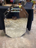 Vintage Carolina Mirror Company Decorative Beveled Wall Mirror