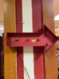 Decorative Light Up Red Arrow Wall Sign