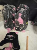 4 -12 Count Bags of New, 100 Percent Wool, Cold Weather Hats, Made in Nepal. Kitty Cats. 4 Times the