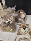 3 -12 Count Bags of New, 100 Percent Wool, Cold Weather Hats, Made in Nepal. Lions. 3 Times the