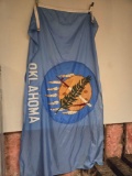 Large Oklahoma Flag. Approximately 58 inches x 98 Inches.