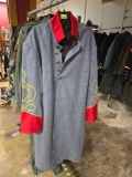 Confederate States Of America, Full Length, Dress Uniform Coat. With CSA Brass Buttons.