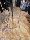Chrome, Adjustable, 4 Prong Clothing Rack.