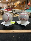 2 LT85 Signed Youth League Baseballs, Both Signatures by Same Signer