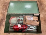 Hall-Toledo Model EDP Eccentric Valve Seat Grinder with Several Accessories in Case