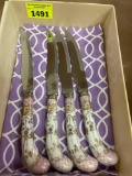 Set of 4 Vintage Sheffield Serving Knives