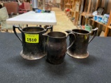 1 Armor Silver Co. Silver Plated Creamer Dish and 1 Sugar Dish, with 1 F.B. Rogers Silver Co. Silver