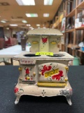 Vintage Miniature Cast Metal Jewel Stove