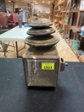 Antique Brass Vehicle Oil Lantern