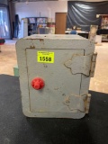 Vintage Metal Combination Lock Keep Sake Safe with Change Tray