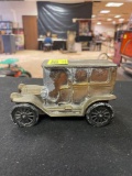 Vintage 1908 Cadillac Brass Replica Coin Bank