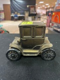 Vintage 1910 Baker Electric Brass Replica Coin Bank