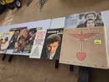 6- Vintage Vynl Records. All one Money. Simon and Garfunkel, The Monkees, Captain and Tennille, and