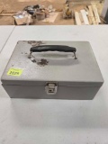 Lockable Metal Money Box. No Key.