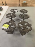 6- New Cast Iron , Decorative Wall Hangers. All one Money.