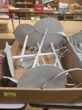 Box of Assorted Sized and Style Doll Stands.