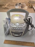 Sony, Portable, CD Radio Cassette Corder. With Cord and Remote.