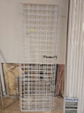 Set of 4 Wire Shelving Panels. 22 inches Wide, 6 Ft Long.