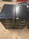Pair of 2 Drawer, Metal Filing Cabinets.