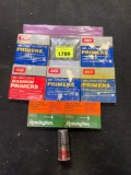 Bag of Several CCI and Remington Pistol and Rifle Primers with 1 12 Gauge Shotgun Primer