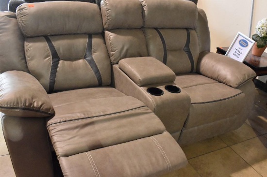 2 Cushion Loveseat with Drink holders