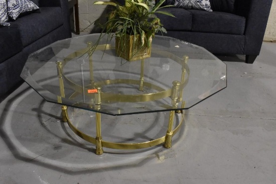 Glass Top End Table
